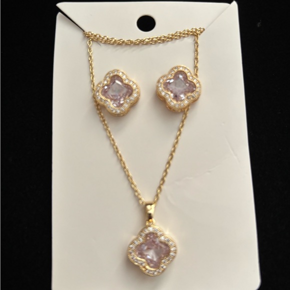 Stainless steel earrings and Necklace set - Picture 4 of 4